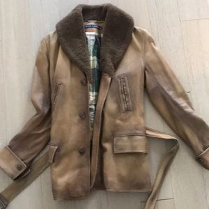 ralph lauren shearling coat